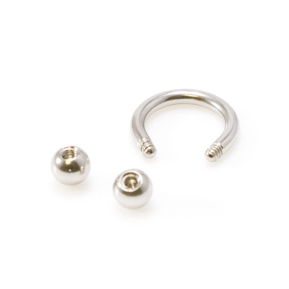 Horseshoe Ring Hoop 16g 8mm 5/16" Lip Ear Nose - Picture 6 of 8